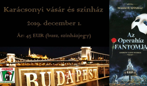 033 Návšteva divadla v Budapešti a vianočný jarmok - podujatie Csemadoku 01-12-2019 